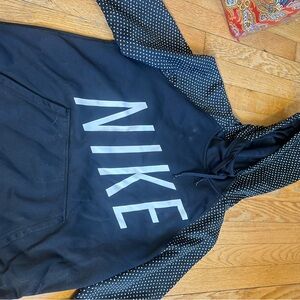 Nike Black and White Hoodie